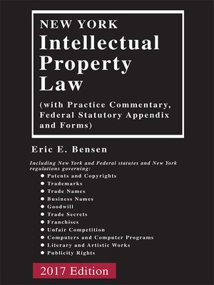 cover image of New York Intellectual Property Law